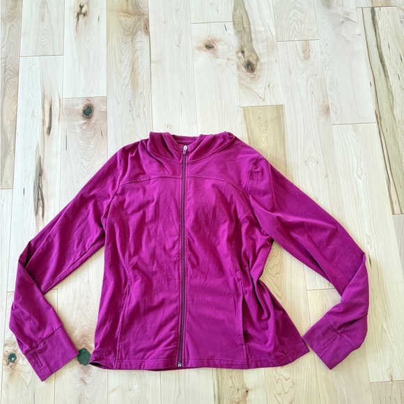 Danskin Fuchsia Zip-Up Hoodie - Picture 1 of 4